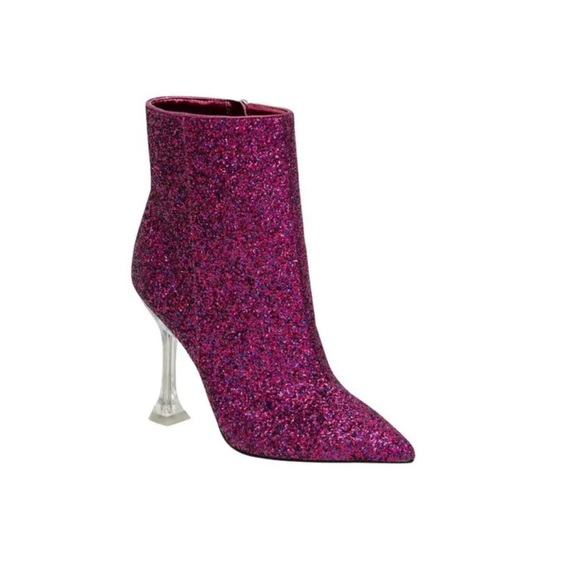 Tonight Dress Booties - Magenta Glitter - Picture 8 of 8